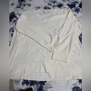 GAP Elegant Cream Knit Sweater